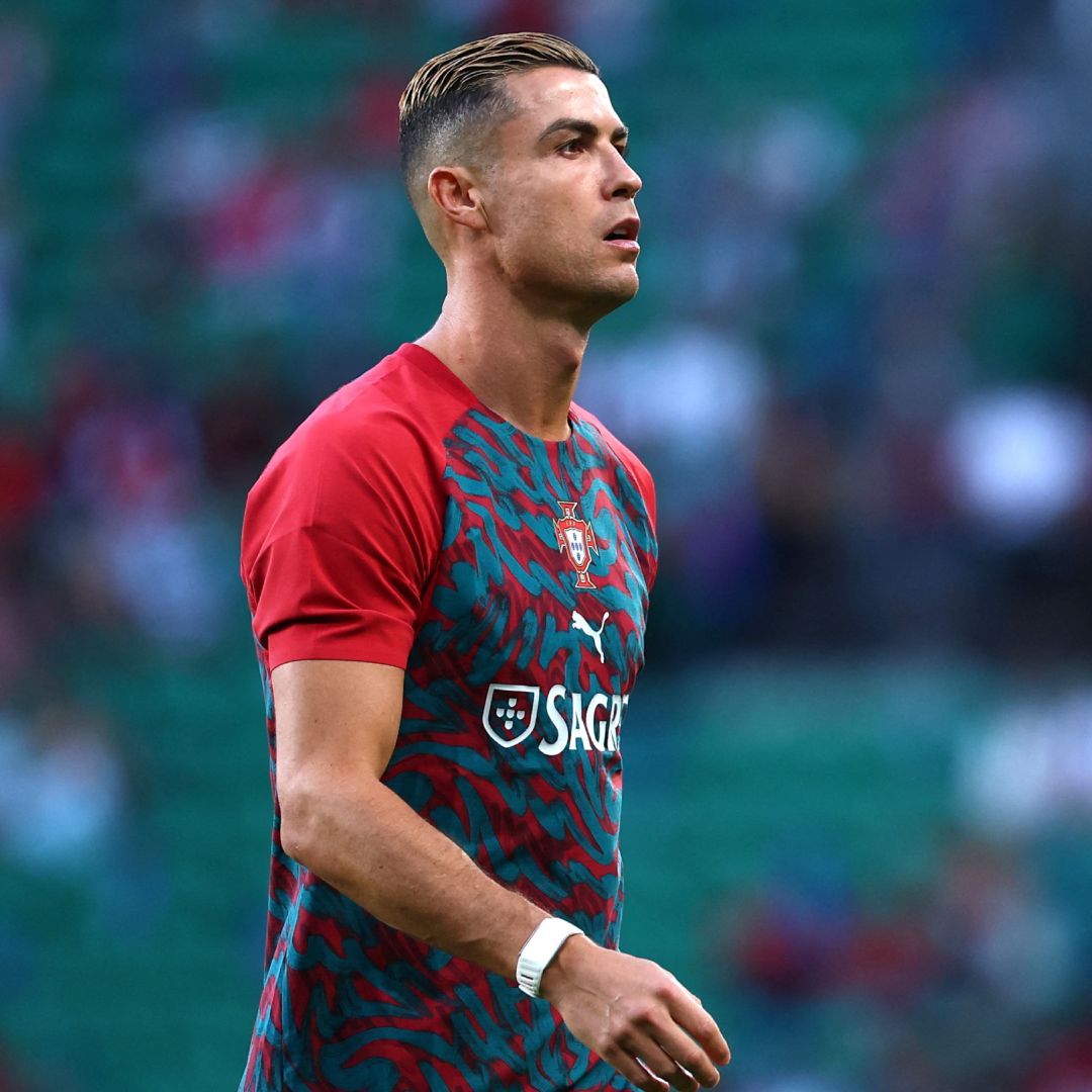 Cristiano Ronaldo durante un partido con Portugal